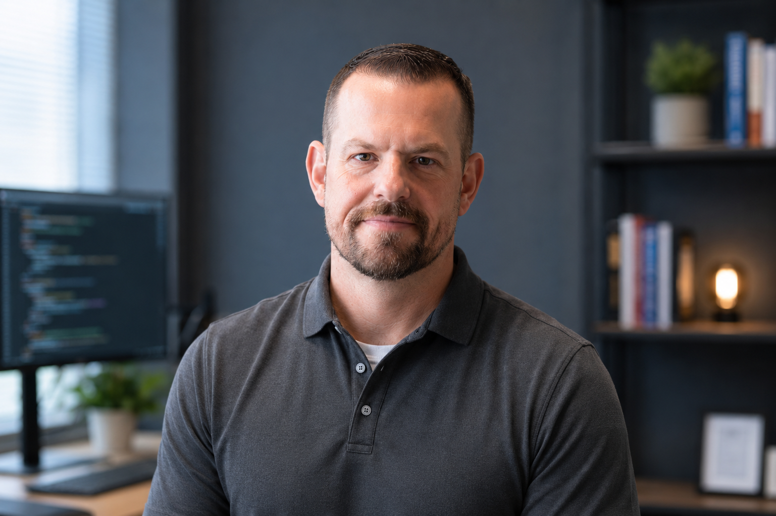 David Bickel in a professional office setting